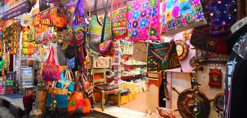 bazars animés de Jaipur